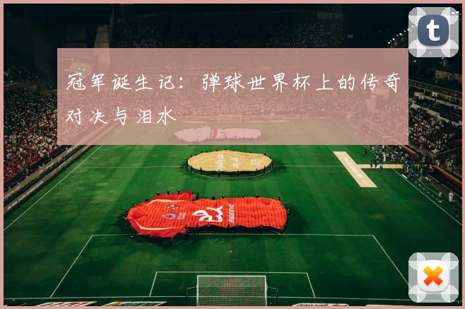 冠军诞生记：弹球世界杯上的传奇对决与泪水